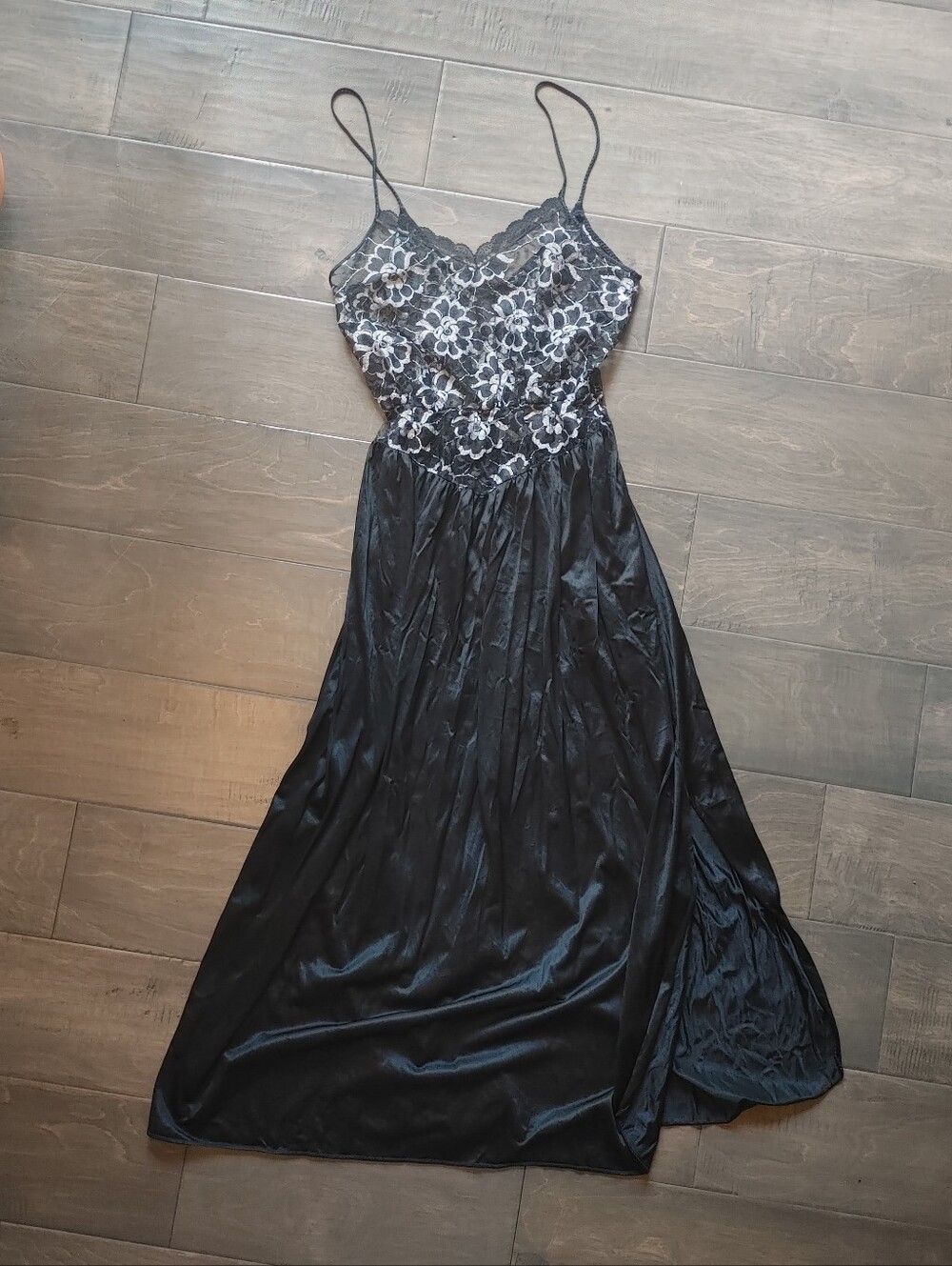 Vintage Lace Floral Top Slip Dress
